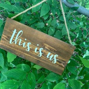 Custom wall hanging sign